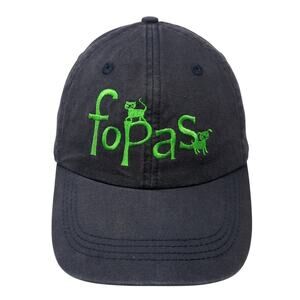 Fopas Slideback Hat Blue One Size Adjustable Embroidered Alternative